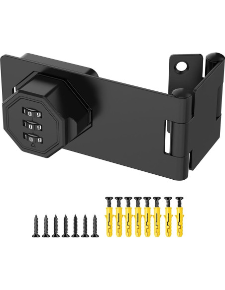 Cerradura de Gabinete Anobeyi AI-Code Lock05 Negra con Combinación Cerradura de Gabinete Anobeyi AI-Code Lock05 Negra con Combinación