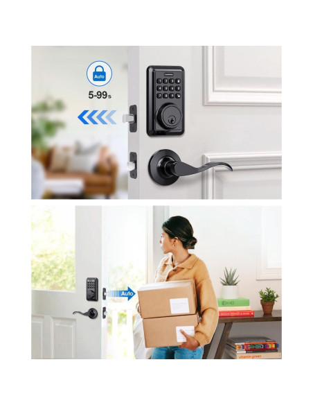 Cerradura Electrónica Sin Llave ApeStellar AS-DL01 - Teclado, 2 Manijas, Bloqueo Automático Cerradura Electrónica Sin Llave ApeStellar AS-DL01 - Teclado, 2 Manijas, Bloqueo Automático
