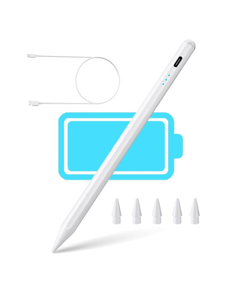 Lápiz Stylus para iPad 2018-2024 XVZ Carga Rápida Blanco Lápiz Stylus para iPad 2018-2024 XVZ Carga Rápida Blanco