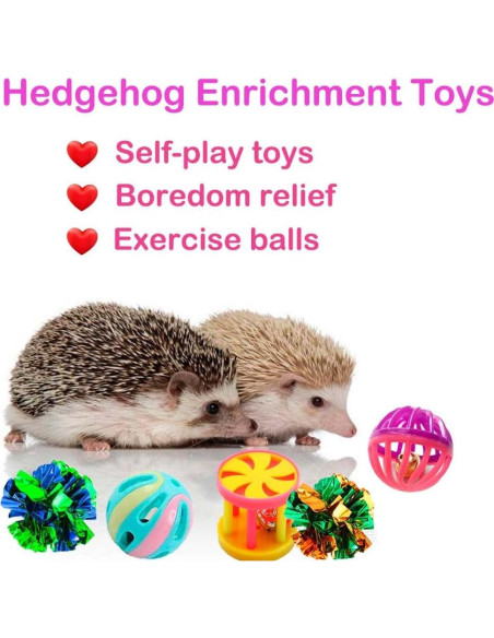 Juguetes de Enriquecimiento para Erizos VZqola - Paquete Variado Juguetes de Enriquecimiento para Erizos VZqola - Paquete Variado