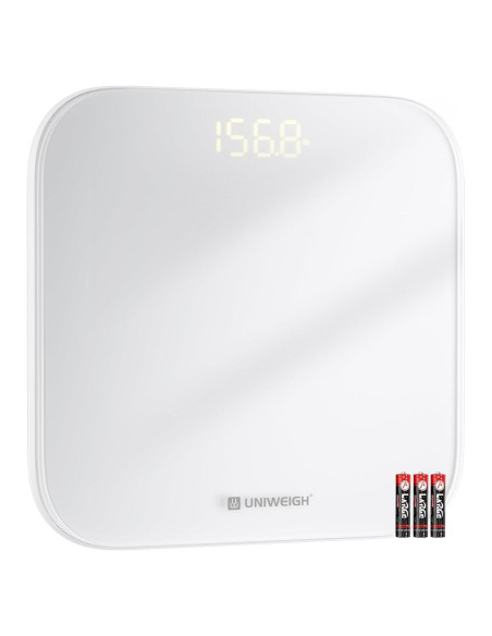 Báscula Digital de Baño UNIWEIGH 199.58kg Pantalla LED Báscula Digital de Baño UNIWEIGH 199.58kg Pantalla LED