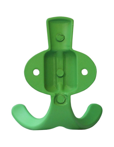 Gancho de Abrigo Metálico ImyHok Verde - Paquete de 3, Soporta 10 kg
