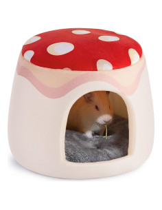 Escondite para Cobayas Glittme 2 en 1, Cama Lavable 30cm