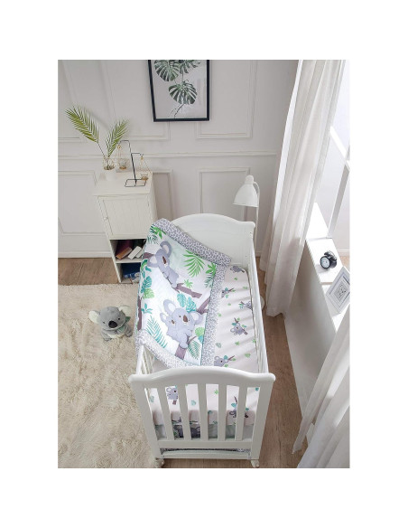Conjunto de Ropa de Cuna La Premura Koala 3 Piezas Estándar Conjunto de Ropa de Cuna La Premura Koala 3 Piezas Estándar
