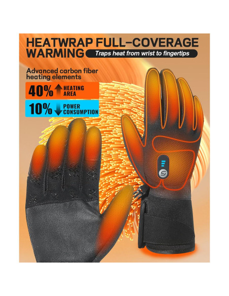 Guantes Calentados JS LifeStyle Unisex 7.4V 3000mAh Táctiles Guantes Calentados JS LifeStyle Unisex 7.4V 3000mAh Táctiles