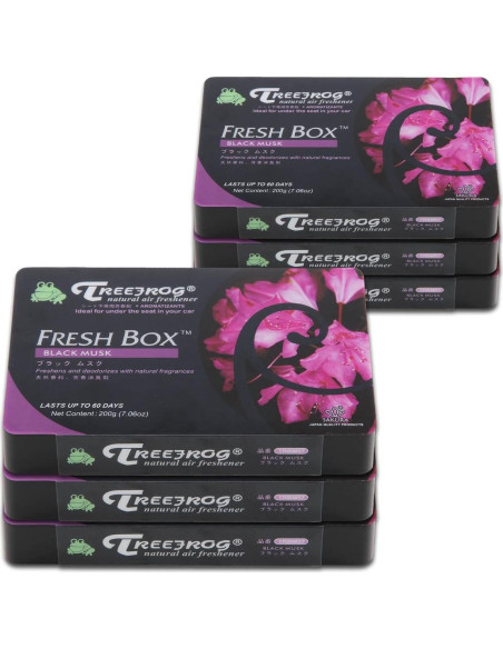 Ambientador Natural Auto Dynasty TreeFrog 6 Piezas Aroma Almizcle Ambientador Natural Auto Dynasty TreeFrog 6 Piezas Aroma Almizcle