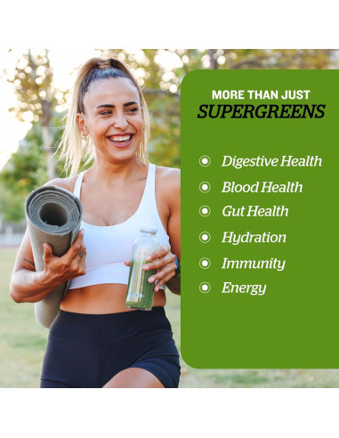 Polvo de Superalimentos Verdes Sunfood 227 g - Salud Digestiva