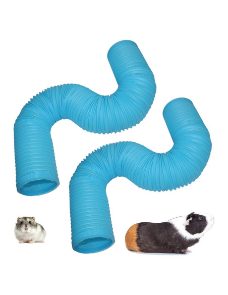 Túneles para Hámster PINVNBY 2 Pcs Plegables 21 cm Azul Túneles para Hámster PINVNBY 2 Pcs Plegables 21 cm Azul