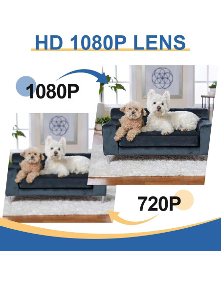 Cámara de Carga USB HKFUG HD 1080P Inalámbrica con Detección de Movimiento Cámara de Carga USB HKFUG HD 1080P Inalámbrica con Detección de Movimiento