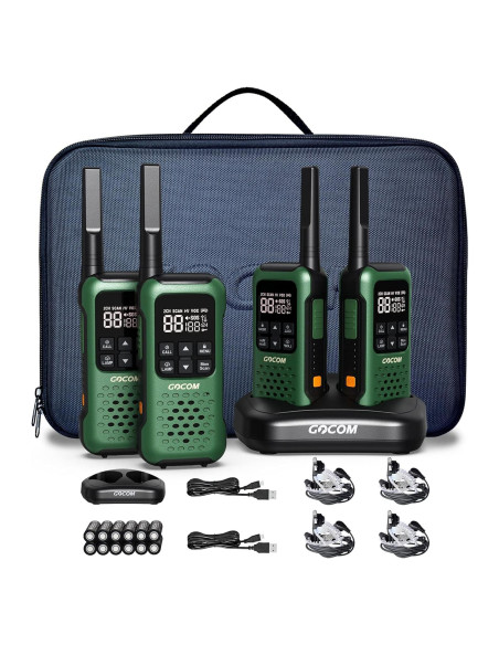 Walkie Talkies GOCOM G9 Impermeables IP67 4 Unidades Walkie Talkies GOCOM G9 Impermeables IP67 4 Unidades