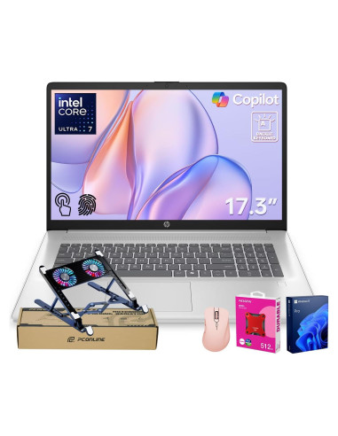 Laptop HP Pro AI 17.3" Táctil, Intel Ultra 7, 64GB RAM, 2TB SSD