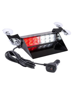 Luz Estroboscópica LED Lamphus SBWL26 12W Rojo Blanco 32 Modos