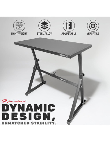 Soporte de Mesa DJ AxcessAbles KBS-FTT - Ajustable 91.4x49.3cm