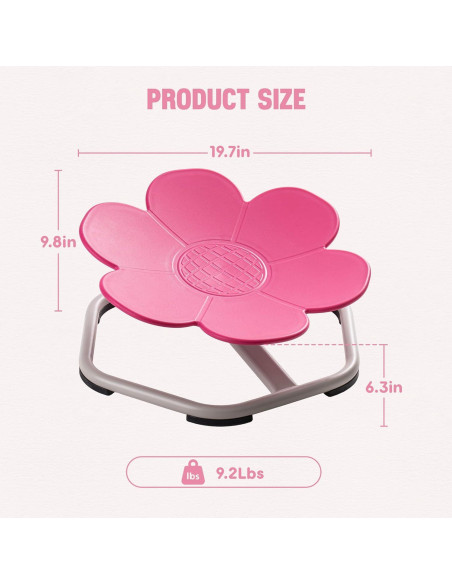 Silla Giratoria Sensorial ROBUD para Niños Rosa 50cm Silla Giratoria Sensorial ROBUD para Niños Rosa 50cm