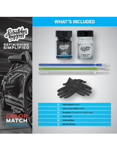 Kit de pintura de retoque ScratchesHappen - Metalizado oscuro WA457B para GMC 2