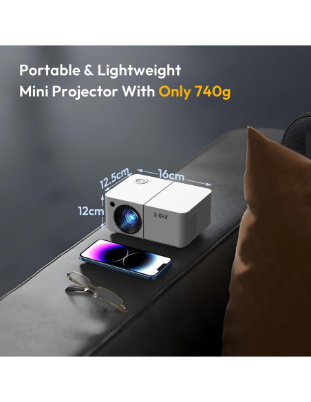 Proyector Mini XGODY X2 HD 720P 12000 Lúmenes WiFi Bluetooth Proyector Mini XGODY X2 HD 720P 12000 Lúmenes WiFi Bluetooth