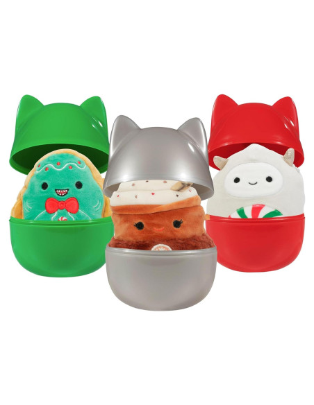 Cápsulas de Misterio Squishmallows Jazwares - 3 Mini Peluches 10 cm Cápsulas de Misterio Squishmallows Jazwares - 3 Mini Peluches 10 cm
