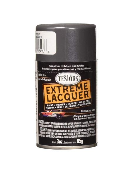 Pintura en aerosol Testors 1849MT 85 g Grafito Brillante Pintura en aerosol Testors 1849MT 85 g Grafito Brillante
