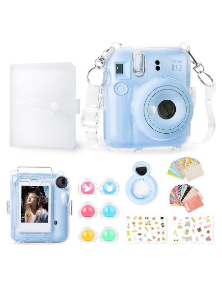 Accesorios Rieibi para Fujifilm Instax Mini 12 - Paquete Azul Accesorios Rieibi para Fujifilm Instax Mini 12 - Paquete Azul