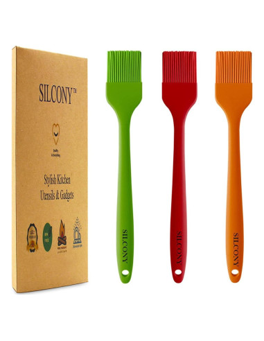 Brochas de Silicona 10" Silcony - Set de 3 Resistentes al Calor