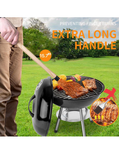 Juego de Brochas para BBQ ZQDFLME 11 Piezas Hierro Fundido
