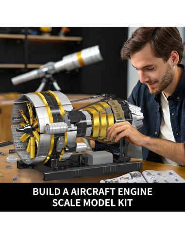 Conjunto de Construcción Motor Aeronave Mould King 2256 Piezas