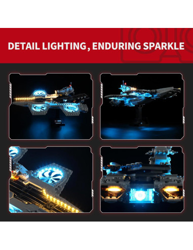 Kit de Iluminación LED BRIKSMAX para Lego Avengers 76295