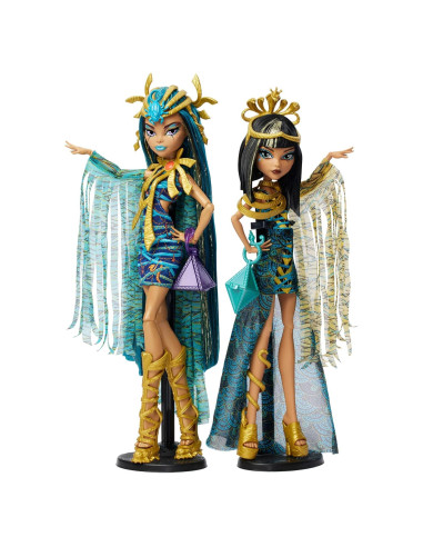 Conjunto de Muñecas Monster High Cleo y Nefera De Nile 2-Pack