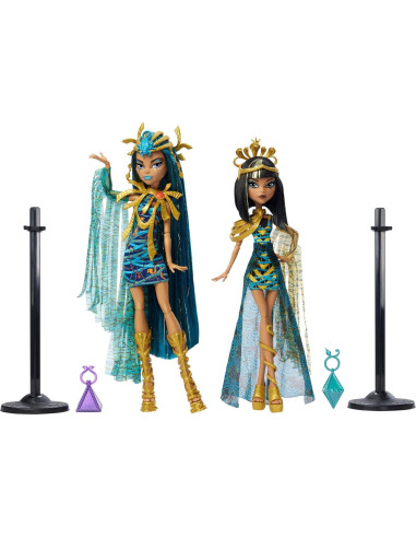 Conjunto de Muñecas Monster High Cleo y Nefera De Nile 2-Pack