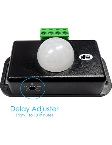 Controlador de Sensor de Movimiento DIYables 5V-24V con Temporizador