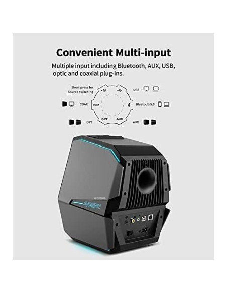 Altavoces Edifier G5000 Inalámbricos 88W RGB para PC/PS4/TV Altavoces Edifier G5000 Inalámbricos 88W RGB para PC/PS4/TV