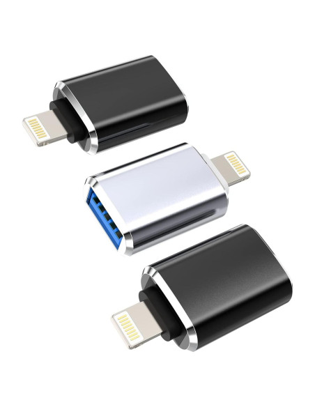 Adaptador OTG Lightning a USB Hembra Zoyuzan - 3 Paquete Adaptador OTG Lightning a USB Hembra Zoyuzan - 3 Paquete