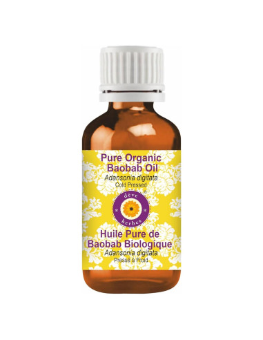 Aceite de Baobab Orgánico Deve Herbes 30ml Prensado en Frío