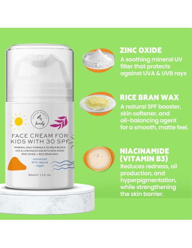 Protector Solar Hidratante para Niños SPF 30 - Orgánico
