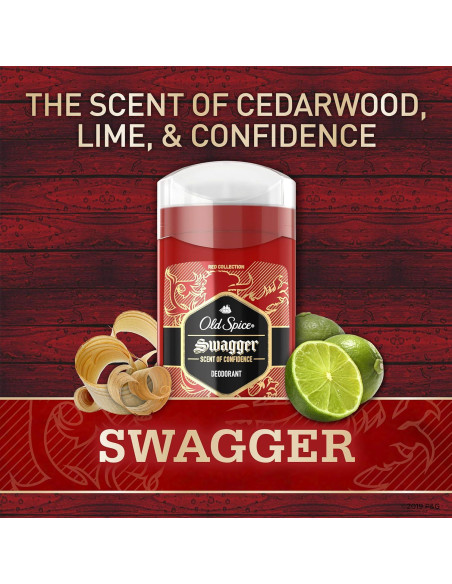 Desodorante Old Spice Zona Roja Swagger 107 g Sin Aluminio Desodorante Old Spice Zona Roja Swagger 107 g Sin Aluminio