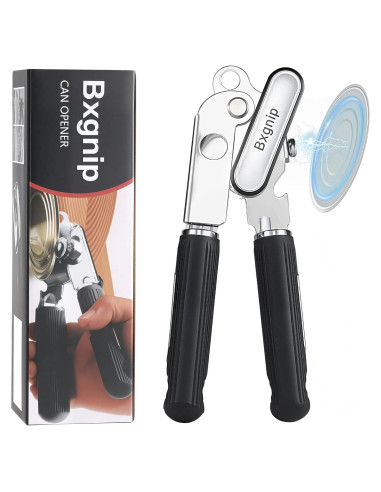 Abrelatas Manual Bxgnip con Imán y Mango Antideslizante