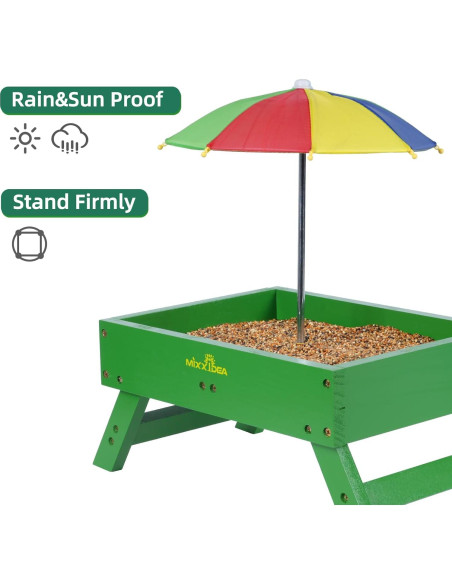 Comedero para Aves MIXXIDEA con Sombrilla 1.36 kg Verde Comedero para Aves MIXXIDEA con Sombrilla 1.36 kg Verde