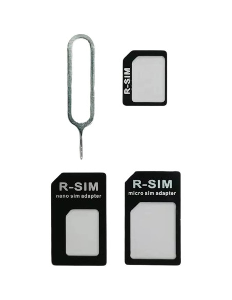 Kit Adaptadores de Tarjeta SIM Granvela 4 en 1 Nano/Micro/Estándar Kit Adaptadores de Tarjeta SIM Granvela 4 en 1 Nano/Micro/Estándar