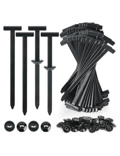 50 Hebillas de Cable Universal ZKENIRD de Nylon Auto-Bloqueo