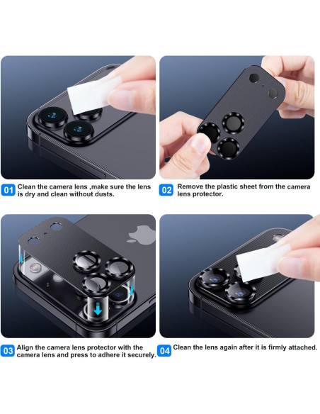 Cubierta de Lente de Cámara AFARER para iPhone 17 Pro - 2 Pcs Cubierta de Lente de Cámara AFARER para iPhone 17 Pro - 2 Pcs