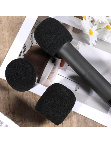 Funda de Espuma Negra para Micrófono - 9 Piezas - Filtra Ruido Funda de Espuma Negra para Micrófono - 9 Piezas - Filtra Ruido