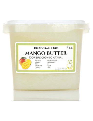 Manteca de Mango Orgánica Dr Adorable 1.36 kg Hidratante