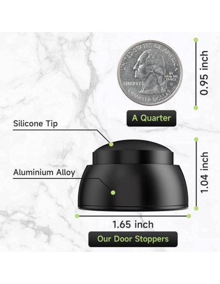 Protector de Pared para Puertas Sckeinwg 2PCS Silicona Negro Protector de Pared para Puertas Sckeinwg 2PCS Silicona Negro