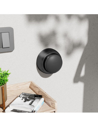 Protector de Pared para Puertas Sckeinwg 2PCS Silicona Negro