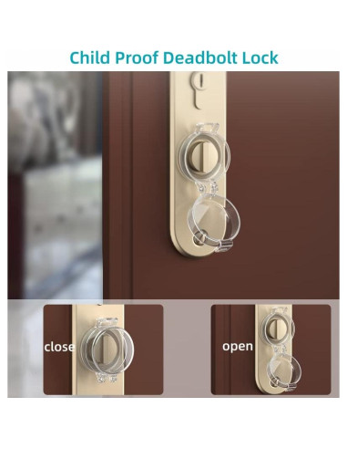 Cerradura de Seguridad para Niños 2 Pack Transparente
