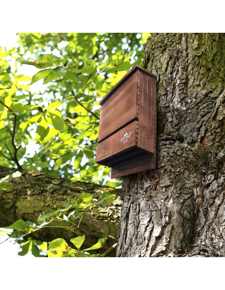 Casa para Murciélagos de Cedro Japonés Outer Trails - Marrón, Resistente a la Intemperie Casa para Murciélagos de Cedro Japonés Outer Trails - Marrón, Resistente a la Intemperie