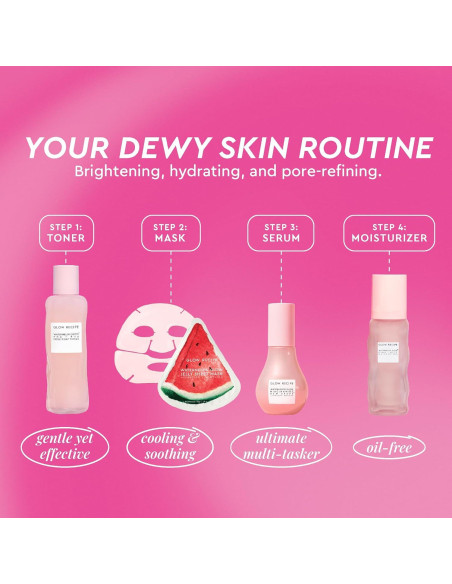 Kit de Cuidado Facial Glow Recipe Watermelon Glow - 4 Piezas Kit de Cuidado Facial Glow Recipe Watermelon Glow - 4 Piezas