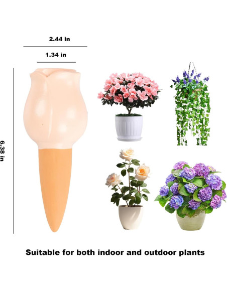 Paquete de 4 Picos de Riego Automático GIYOFUNLIF Terracota Paquete de 4 Picos de Riego Automático GIYOFUNLIF Terracota