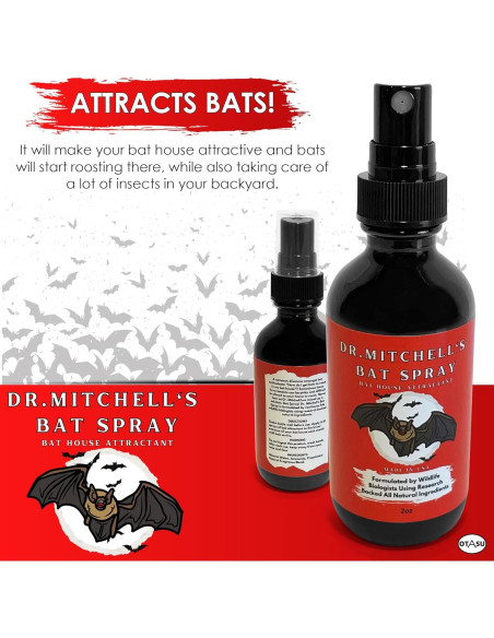 Spray Atractivo para Murciélagos Dr. Mitchell - 60ml Natural Spray Atractivo para Murciélagos Dr. Mitchell - 60ml Natural