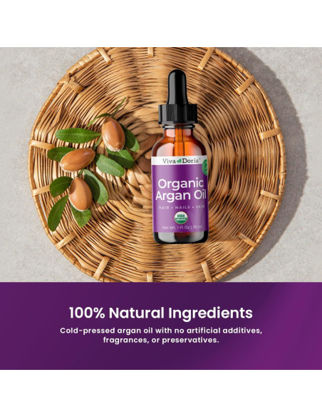 Aceite de Argán Orgánico Viva Doria 29.57 ml - Belleza Natural Aceite de Argán Orgánico Viva Doria 29.57 ml - Belleza Natural